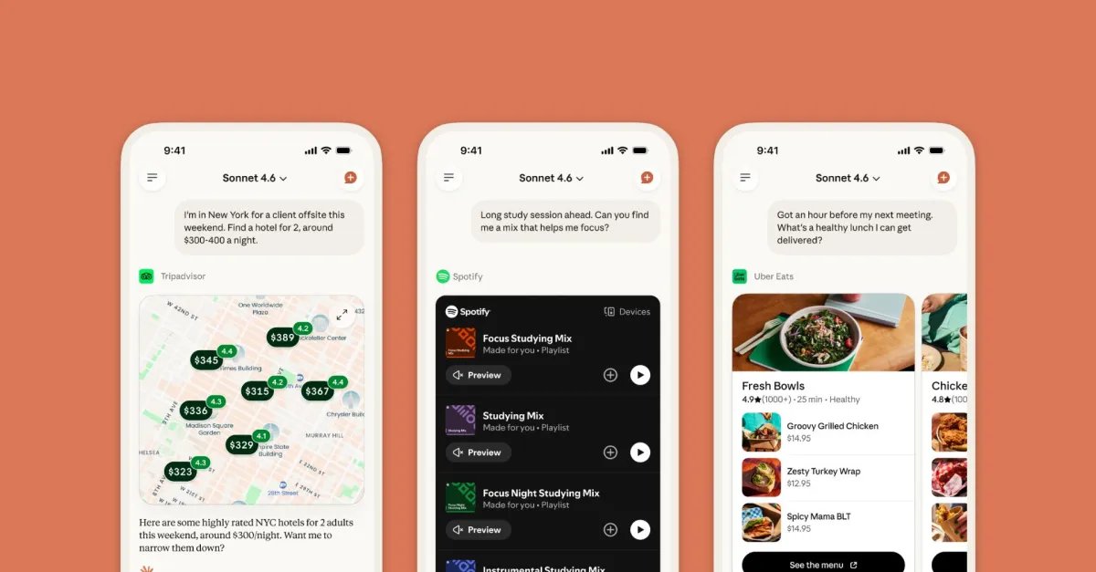 Claude ilə Spotify, Uber Eats və TurboTax-a birbaşa qoşulun