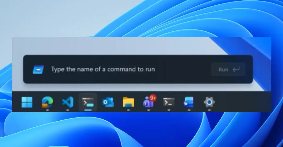 Microsoft Windows 11-in Yenilənmiş Run Menyusunu Test Edir